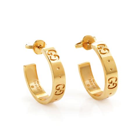 gucci hoop gold earrings